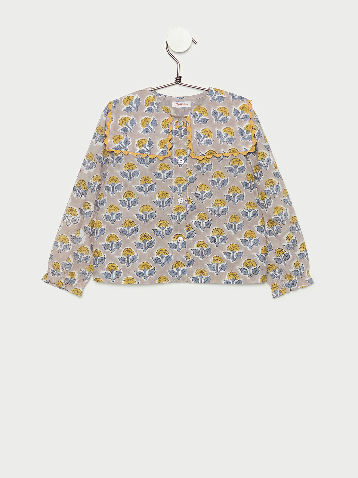 Blusa de niña Pia Bloombay print en algodón 100% hecha en España